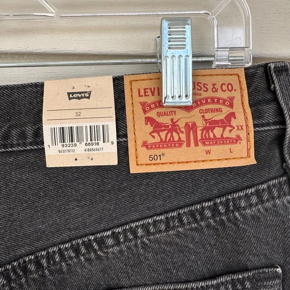 Levi's Women's Black Jean Shorts - Picture 5 of 5